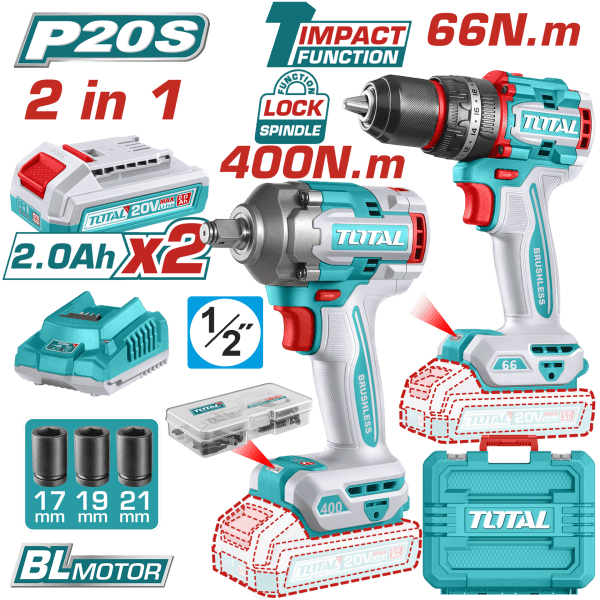 Total AVANTAJ SET - DARBELİ MATKAP, DARBELİ VİDALAMA