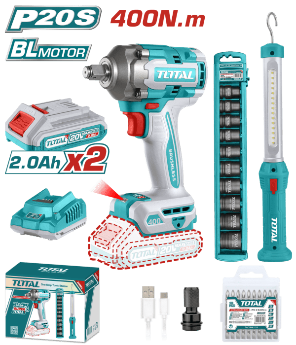 Total AVANTAJ SET - SOMUN SÖKME & ASKILI ÇALIŞMA IŞIĞI