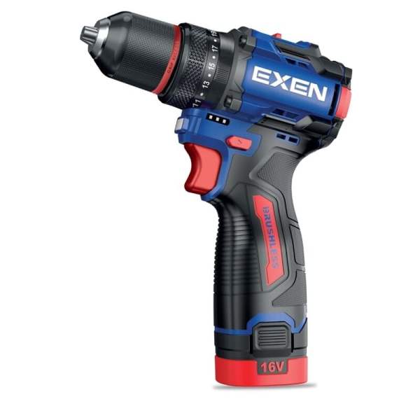 EXEN  EN 160 DS - 16V 2Ah 60N.m Kömürsüz Darbeli Şarjlı Matkap