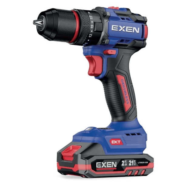 EXEN  EN 272 DS - 21V 2Ah 70N.m Kömürsüz Darbeli Şarjlı Matkap