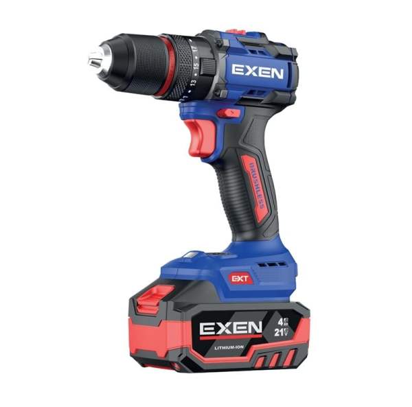 EXEN  EN 274 DS - 21V 4Ah 70N.m Kömürsüz Darbeli Şarjlı Matkap