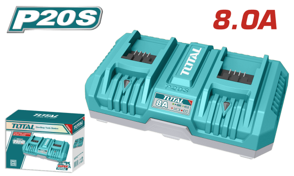 Total İKİLİ HIZLI ŞARJ ALETİ 20V 8AH