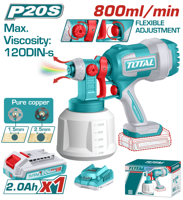 Total LI-ION AKÜLÜ BOYA TABANCASI