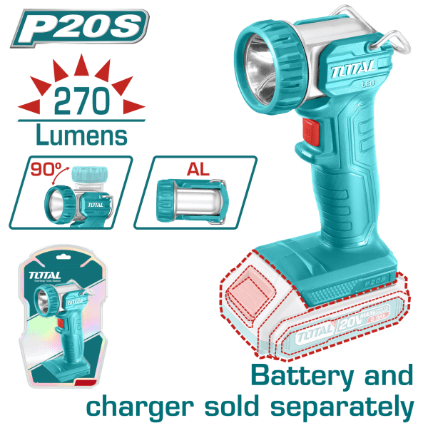 Total LI-ION AKÜLÜ ÇALIŞMA IŞIĞI