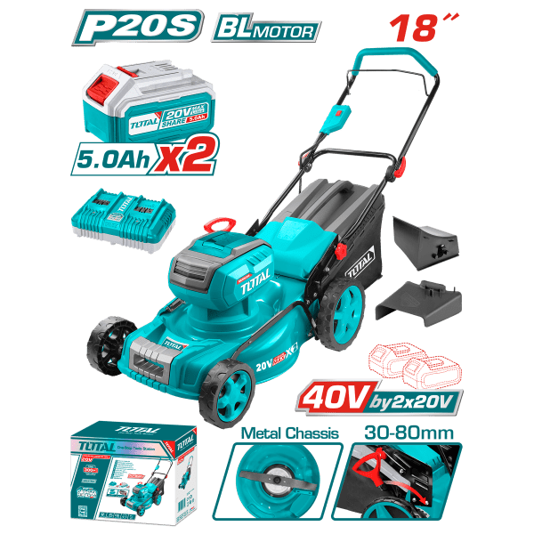 Total Li-Ion Akülü Çim Biçme Makinesi