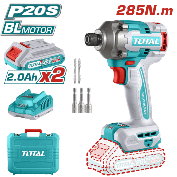 Total LI-ION AKÜLÜ DARBELİ VİDALAMA 285Nm