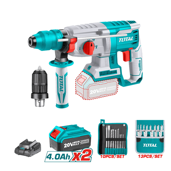 Total Li-ion Akülü Kırıcı Delici Seti