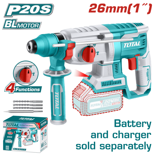 Total LI-ION AKÜLÜ KÖMÜRSÜZ KIRICI DELİCİ (SOLO)