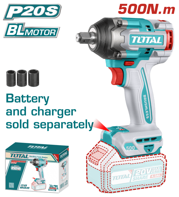 Total LI-ION AKÜLÜ SOMUN SIKMA 500Nm (SOLO)