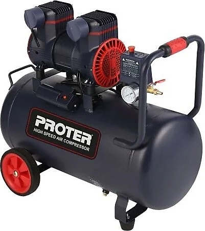 Proter PR 52 HZ HIZLI-YAĞSIZ 50 LT 2 HP MONOFAZE 8 BAR HAVA KOMPRESÖRÜ