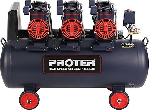 Proter PR 206 HZ HIZLI-YAĞSIZ 200 LT 6 HP MONOFAZE 8 BAR HAVA KOMPRESÖRÜ
