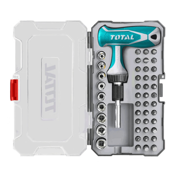 Total T-Saplı Anahtar Tornavida Seti (47 Parça)
