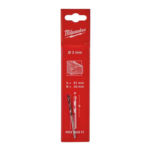 Milwaukee 3. 0x60 mm Klasik Seri Ahşap Matkap Ucu