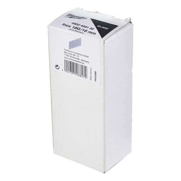 Milwaukee Başsız Çivi İnox 18G/16 mm M18 FN18GS 10.000 Adet