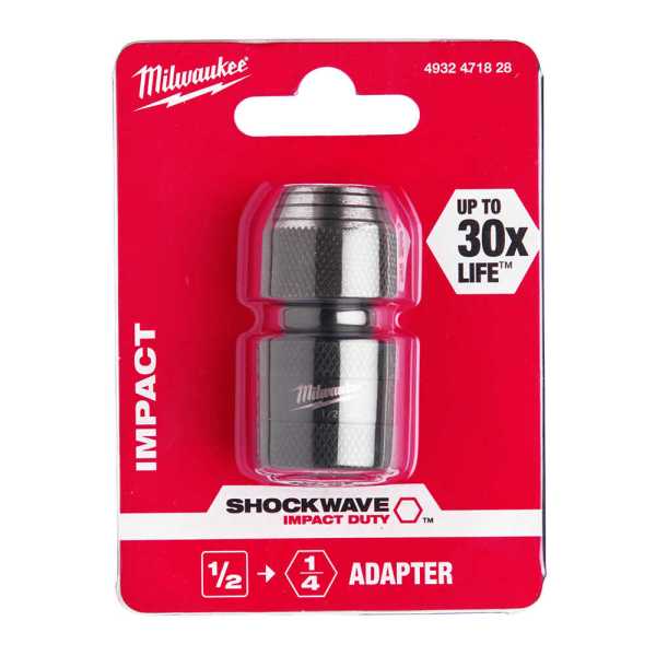 Milwaukee 1/2 Sd den 1/4 Shockwave Geçiş Bits Uç Adaptörü