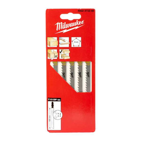 Milwaukee 105 mm T101Dpsp Düz Kesim Hcs Dekupaj Bıçağı - 5'li