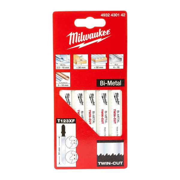 Milwaukee 91 mm T123xF Bi-Metal Twın Cut Genel Dekupaj Bıçağı