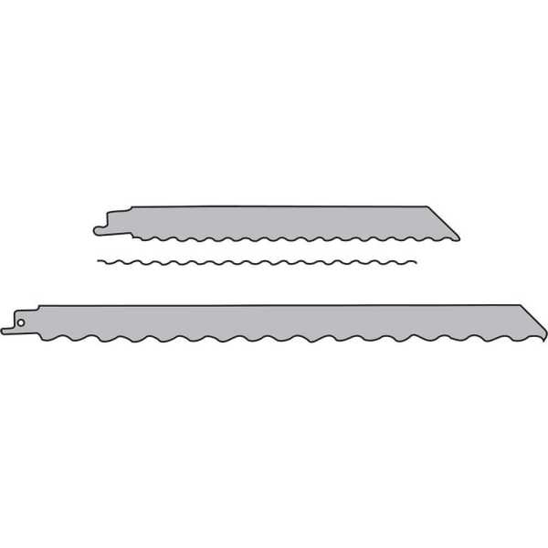 Milwaukee 300 mm Kılıç Testere HCS Düz Ağız -Wave Knife