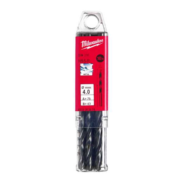 Milwaukee 4. 0x75 mm HSS-R Metal Matkap Ucu - 10'lu