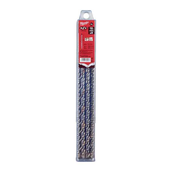 Milwaukee 10x260 mm Sds-Plus MS2 Seri 2 Elmaslı Matkap Ucu - 10'lu