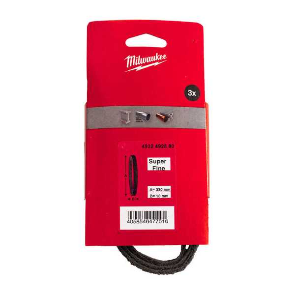Milwaukee 10x330 Şerit Bant Zımpara NW Parlatma - 3'li