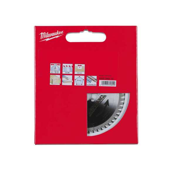 Milwaukee 190x30 mm 54 Diş Sunta Kesme Testeresi