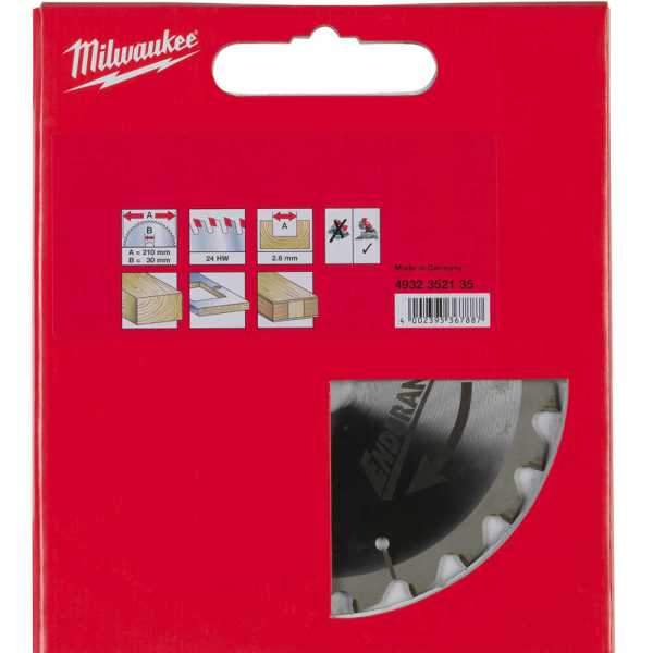Milwaukee 210x30 mm 24 Diş Sunta Kesme Testeresi