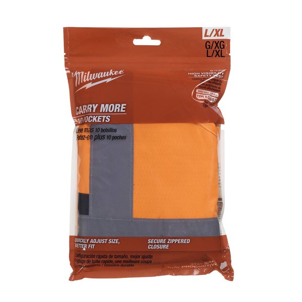 Milwaukee Yüksek Görünürlüklü Turuncu Yelek M Beden