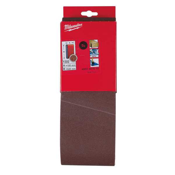 Milwaukee 100 Kum 100x620 mm Tank Zımpara Tabanı -5'li