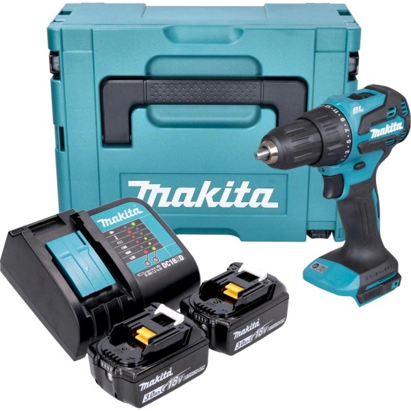 Makita DHP490SFJ 18V 3Ah Çift Akülü Darbeli Kömürsüz Matkap Vidalama